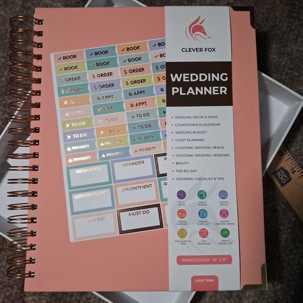 Clever Fox Wedding Planner – Notebook Organizer for Bride – Wedding Planning ...